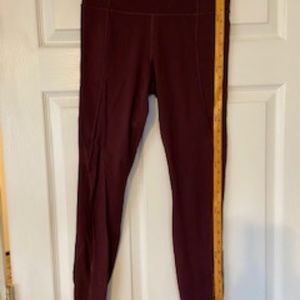 Athleta Dark Cabernet Red Lightening Tight